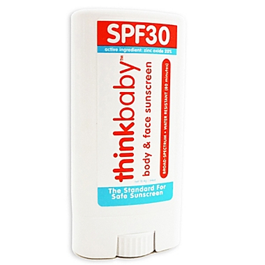 thinkbaby&trade; .64 fl. oz. Mineral Sunscreen Stick SPF 30+. View a larger version of this product image.
