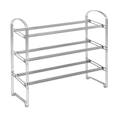 chrome shoe rack