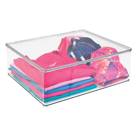 Alternate image 1 for iDesign® Medium Closet Storage Stackable Box with Lid