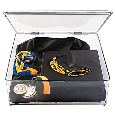 iDesign&reg; Medium Closet Storage Stackable Box with Lid. View a larger version of this product image.