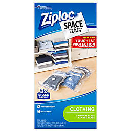 Ziploc® Space Bag® 5-Count Flat Combo Variety Pack in Clear