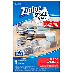 Ziploc® Spacebag® 6-Count Variety Pack in Clear