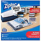 Alternate image 0 for Ziploc&reg; Space Bag&reg; 10-Count Variety Pack in Clear
