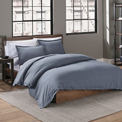 Garment Washed Solid 2 Piece Twin Twin Xl Duvet Cover Set Bed