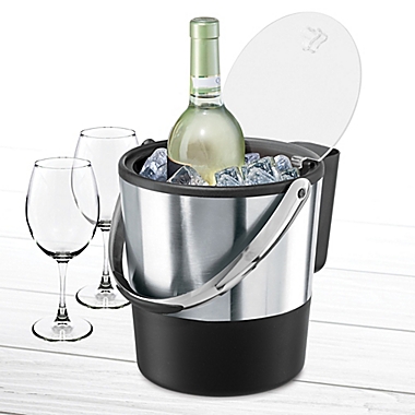Oggi&trade; Ice Bucket with Flip Top Lid. View a larger version of this product image.