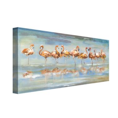 Flamingo Reflections Canvas Wall Art | Bed Bath & Beyond