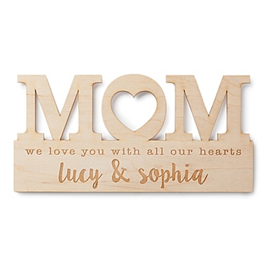 For Mom Personalized Wood Plaque. View a larger version of this product image.