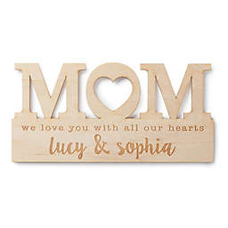 For Mom Personalized Wood Plaque