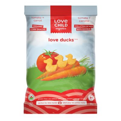 Love Child Organics Tomato & Carrot Love Ducks Organic Corn Snacks