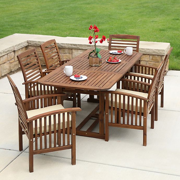 Forest Gate Eagleton Patio Acacia Wood Outdoor Furniture Collection Bed Bath Beyond - Best Woods For Outdoor Furniture