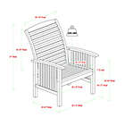 Alternate image 5 for Forest Gate Eagleton Patio Acacia Wood Outdoor Furniture Collection