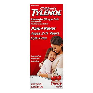 Tylenol&reg; 4 oz. Childrens Oral Suspension in Cherry. View a larger version of this product image.