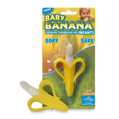 banana teething brush