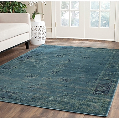Safavieh Vintage Palace 2&#39;7 x 4&#39; Accent Rug in Turquoise. View a larger version of this product image.