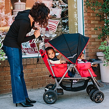 Joovy&reg; Caboose Graphite Stand-On Tandem Stroller in Black. View a larger version of this product image.