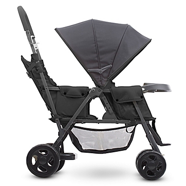 Joovy&reg; Caboose Too Graphite Stand-On Tandem Stroller in Black. View a larger version of this product image.