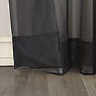 Alternate image 2 for No.918&reg; Emily Sheer Voile 63-Inch Rod Pocket Window Curtain Panel in Black (Single)