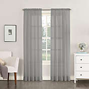 No.918&reg; Emily Sheer Voile 108-Inch Rod Pocket Window Curtain Panel in Charcoal (Single)