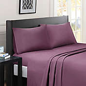 Madison Park Essentials Micro Splendor Twin XL Sheet Set in Purple