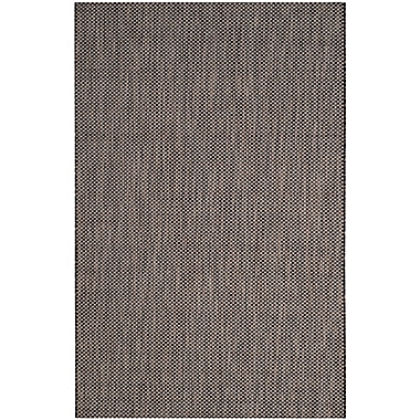 Safavieh Courtyard 4-Foot x 5-Foot 7-Inch Indoor/Outdoor Area Rug in Black/Beige. View a larger version of this product image.