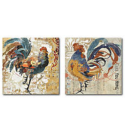 Courtside Market Colorful Rooster Canvas Wall Art