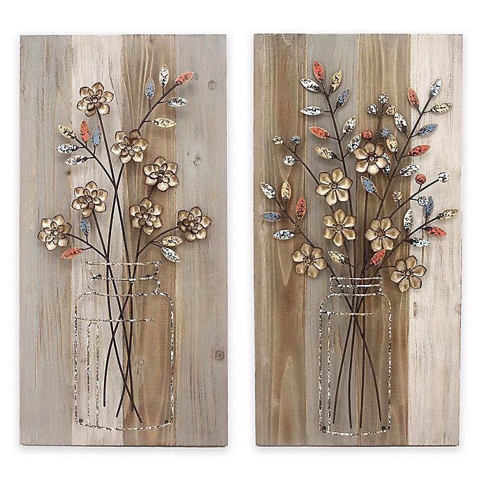 Stylecraft "Bouquet" Wood and Metal Wall Art Collection ...