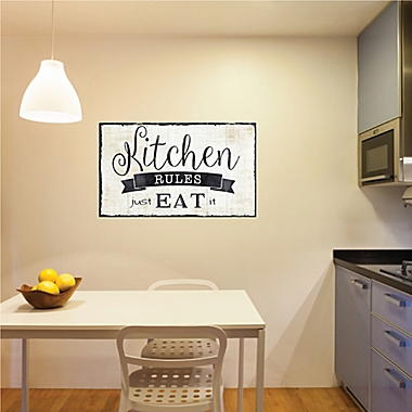 Courtside Market Kitchen Rules 20-Inch x 30-Inch Wall Decal. View a larger version of this product image.