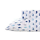 Alternate image 1 for Mi Zone Whales Microfiber Queen Sheet Set in Blue