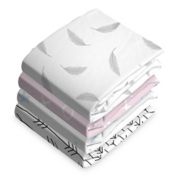 Kushies&reg; Cotton Flannel Fitted Crib Sheet