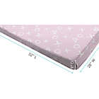 Alternate image 2 for Kushies&reg; XO Cotton Flannel Fitted Crib Sheet in Pink