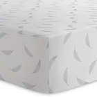 Alternate image 0 for Kushies&reg; Feathers Cotton Flannel Fitted Crib Sheet in Grey