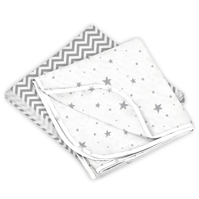 Kushies® 2Pack Cotton Flannel Receiving Blankets buybuy BABY