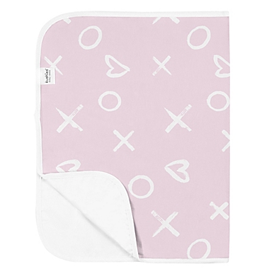 Kushies&reg; XO Deluxe Cotton Flannel Changing Pad in Pink. View a larger version of this product image.