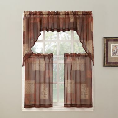 Valance Choose Tier Pair Eden NorthCrest Kitchen Curtain Sage Free Shipping 
