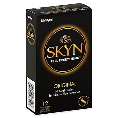 Lifestyles&reg; Skyn&reg; 12-Count Original Lubricated Non-Latex Condoms. View a larger version of this product image.