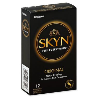 Lifestyles&reg; Skyn&reg; 12-Count Original Lubricated Non-Latex Condoms. View a larger version of this product image.