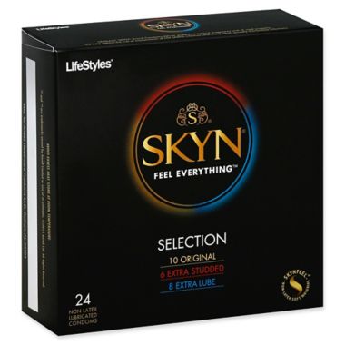 Lifestyles&reg; Skyn&reg; 24-Count Select Lubricated Non-Latex Condoms. View a larger version of this product image.