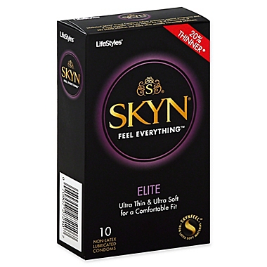 Lifestyles&reg; Skyn&reg; 10-Count Elite Lubricated Non-Latex Condoms. View a larger version of this product image.