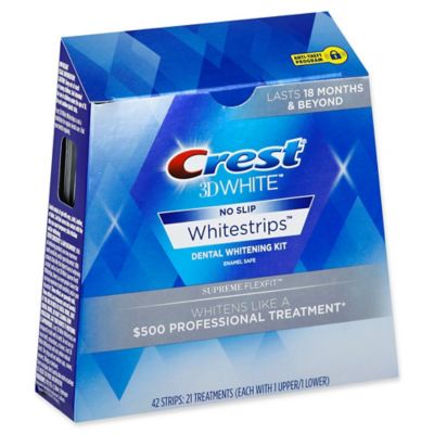Crest&reg; 3D White&trade; No-Slip Whitestrips&trade; Supreme Flexfit Dental Whitening Kit