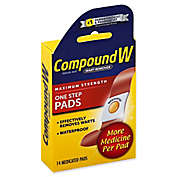 Compound W&reg; 14-Count Maximum Strength One Step Wart Remover Pads