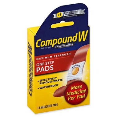 Compound W&reg; 14-Count Maximum Strength One Step Wart Remover Pads. View a larger version of this product image.