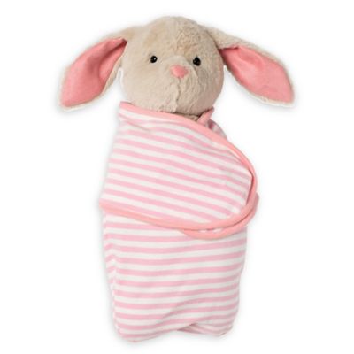 Manhattan Toy&reg; Swaddle Babies Bunny Plush Toy