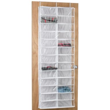 over the door shoe organizer clear