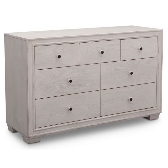 Simmons Kids Ravello 7 Drawer Dresser In Antique White Buybuy Baby