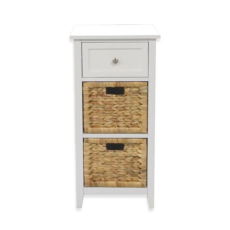 3-Drawers Bathroom Floor Cabinet in White | Bed Bath & Beyond