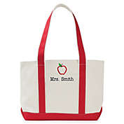 Special Teacher Tote Bag in Red