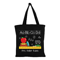 Alphabet Teacher Rules Tote Bag