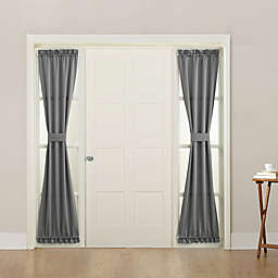 Sun Zero® Bella 72-Inch Rod Pocket Room Darkening Sidelight Door Panel in Grey (Single)