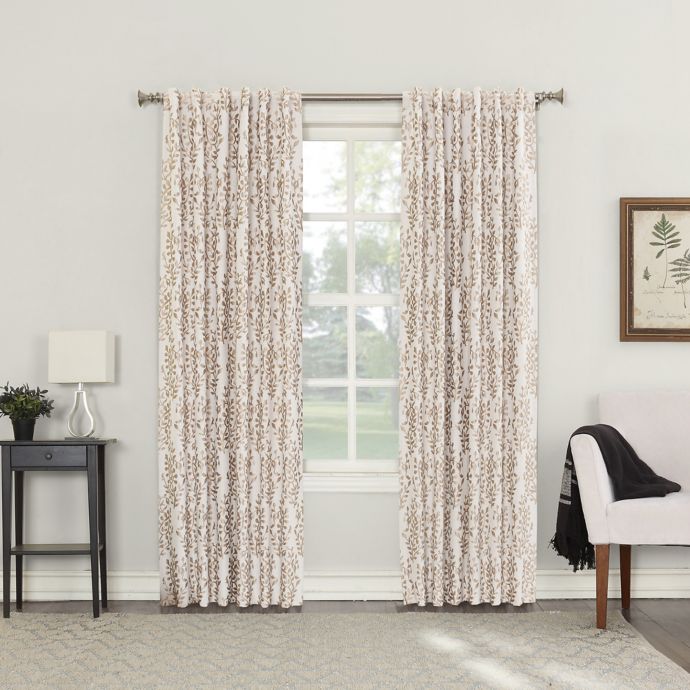 Roselia Back Tab Room Darkening Window Curtain Panel Bed Bath