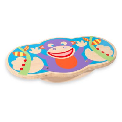 wooden monkey balance board